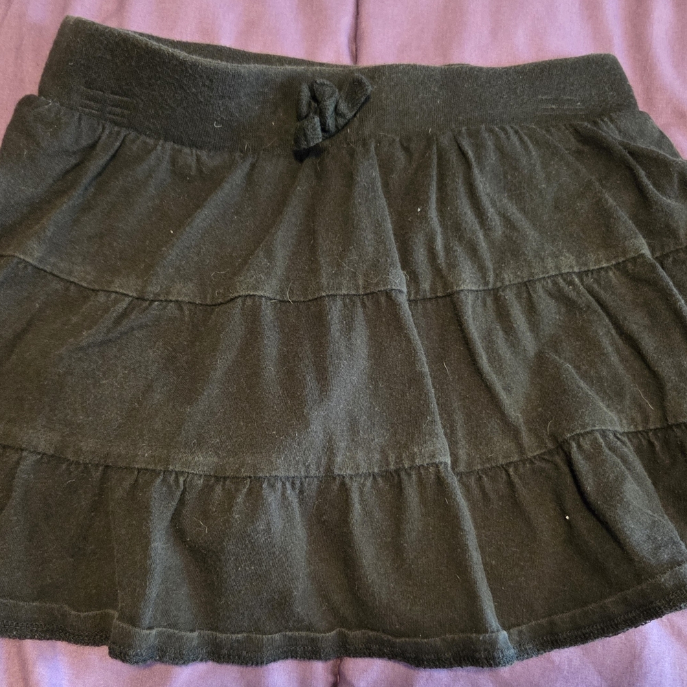 Faded Glory Black Tiered Skater Skirt